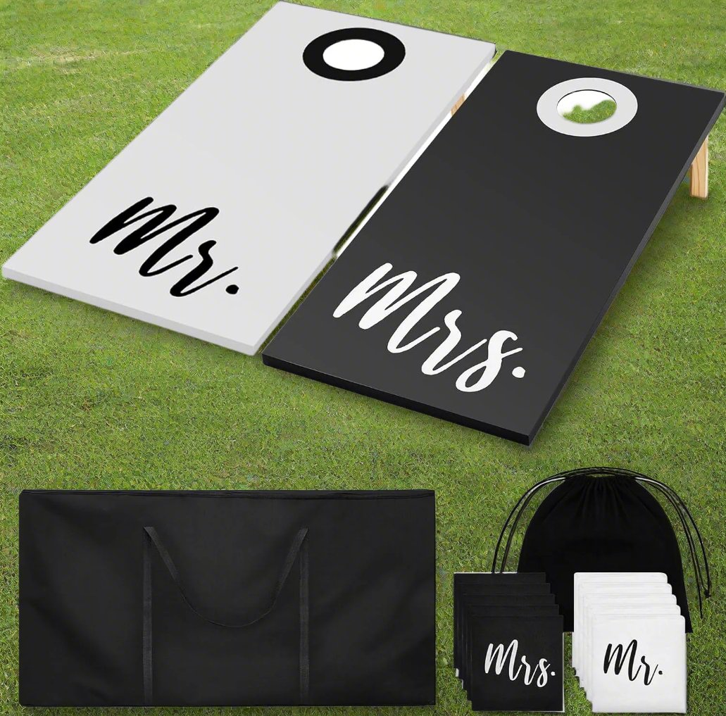 Cornhole Board Game - Wedding Edition