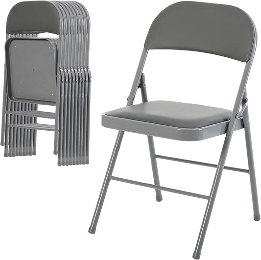 Grey Folding Padded Chair Rental | Comfortable Event Seating – Wynn